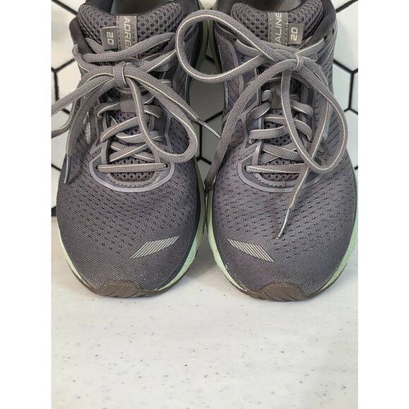Brooks Adrenaline GTS 20 Size 8 Women's Running Shoes Gray Mint - Picture 6 of 9